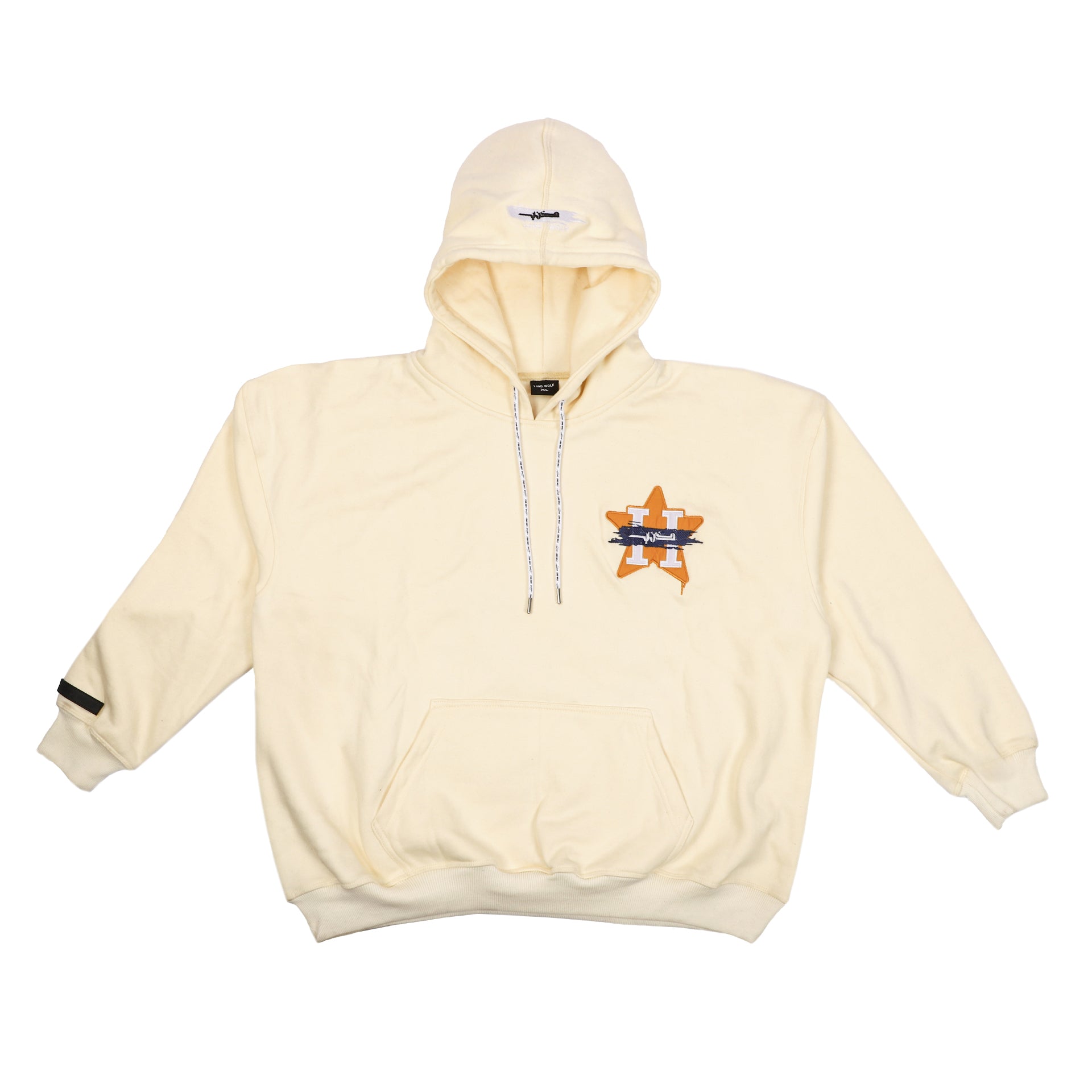 Houston Embroidered Drop-shoulder Hoodie - OFF WHITE