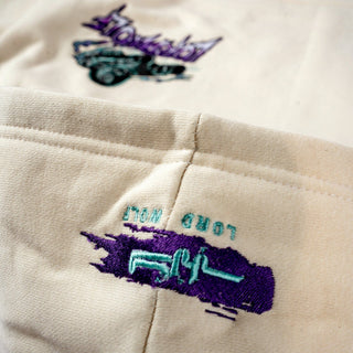 Lord Wolf Space City Embroidered Hoodie - Off White Space City Embroidered Hoodie - Off White