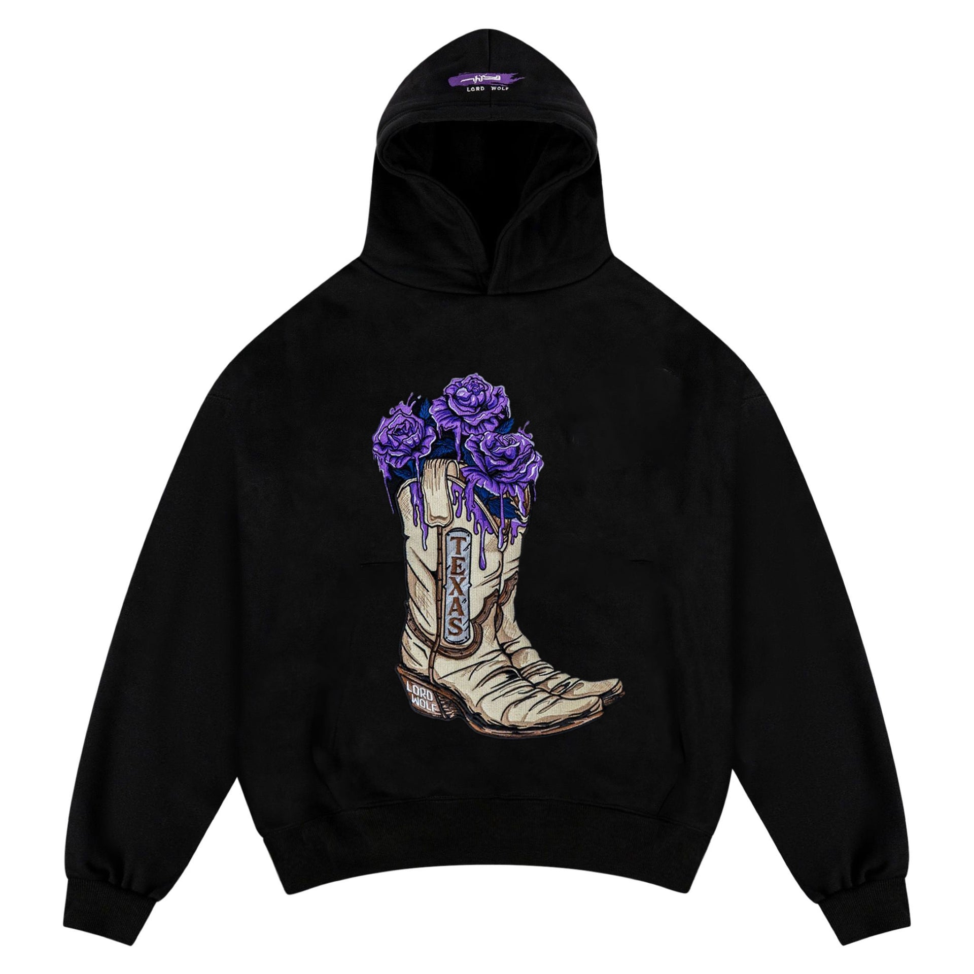 Texas Boot Embroidered Hoodie