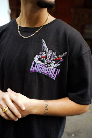 Houston Embroidered Tee - Black