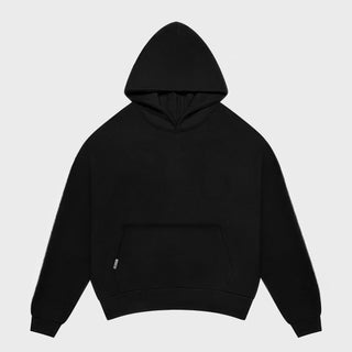 Lord Wolf Midnight Black Hoodie - Ultra Heavyweight Organic Cotton 540 GSM Midnight Black Hoodie - Ultra Heavyweight Organic Cotton 540 GSM