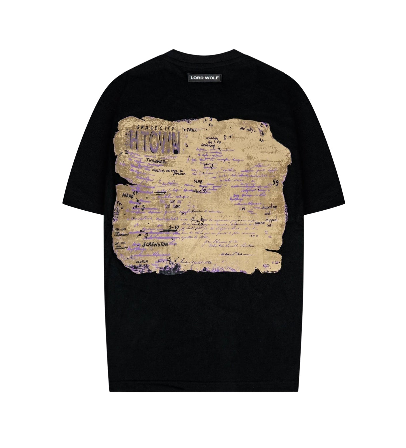 Purp Astronaut Tee - Black