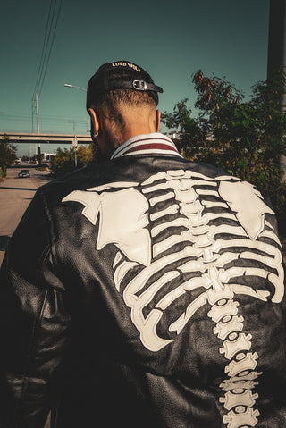 Wolf Bomber Genuine Leather Jacket