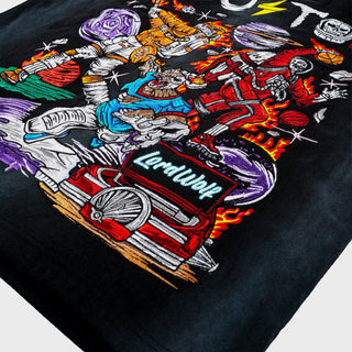 Houston Embroidered Tee - Black