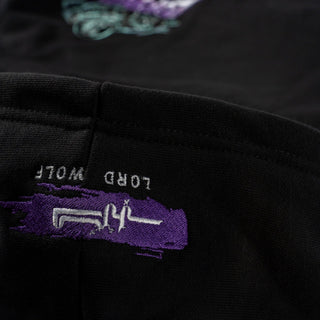 Lord Wolf Space City Embroidered Hoodie - Black Space City Embroidered Hoodie - Black