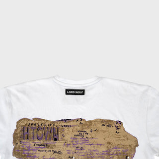 Purp Astronaut Tee - White