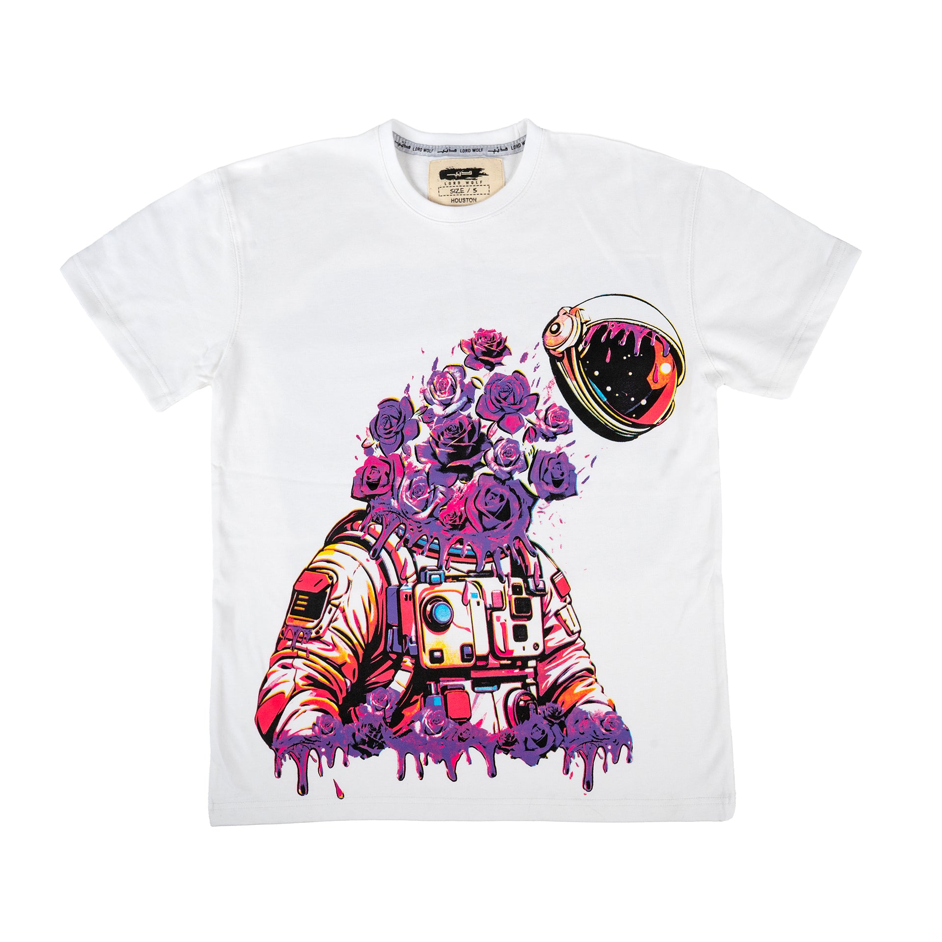 Purp Astronaut Tee - White