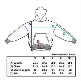 Lord Wolf Black Ice "Shatter" Hoodie - Ultra Heavyweight Organic Cotton 540 GSM Black Ice "Shatter" Hoodie - Ultra Heavyweight Organic Cotton 540 GSM