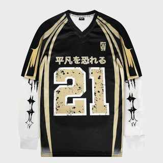 Fear of Mediocrity Long Sleeve Jersey - Black Ice