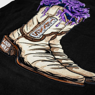 Texas Boot Tee – Embroidery Edition – Black