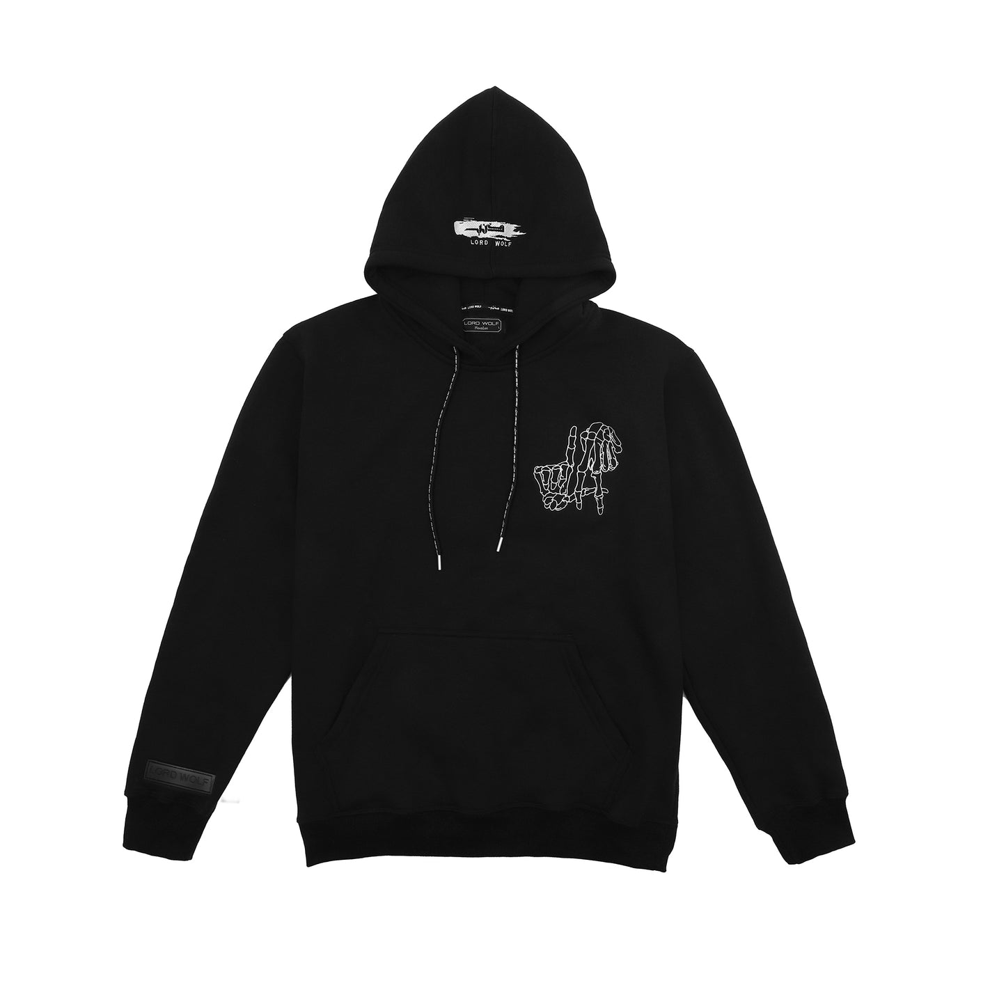 Limited Edition Los Angeles Embroidered Hoodie - Black