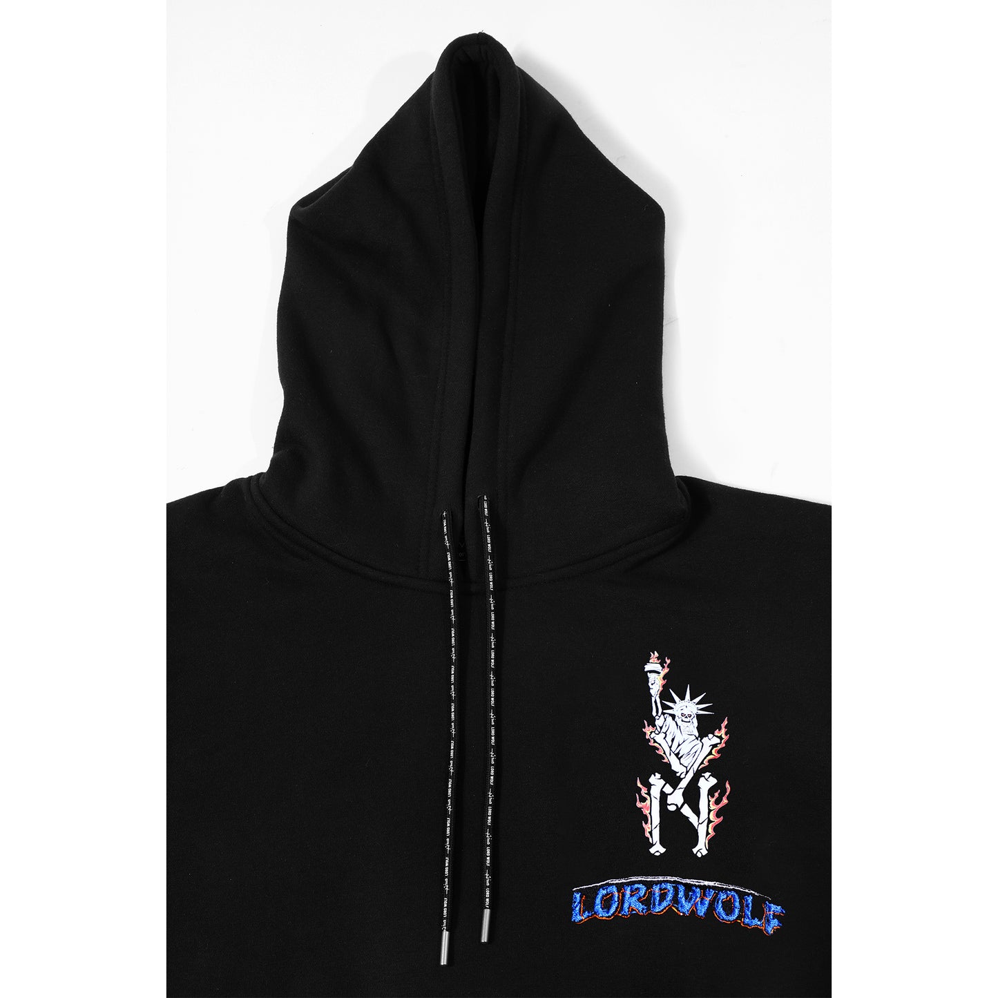 Limited Edition City of Wolves Embroidered Hoodie - Black