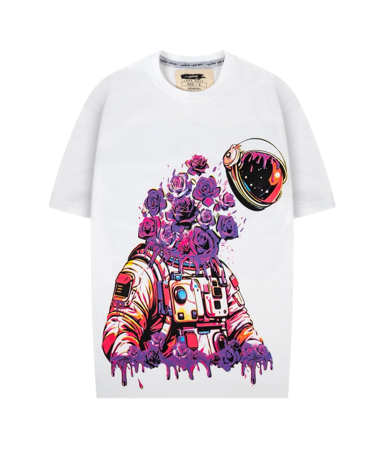 Purp Astronaut Tee - White