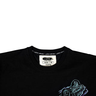 Lord Wolf Space City Embroidered Tee - Black Space City Embroidered Tee - Black