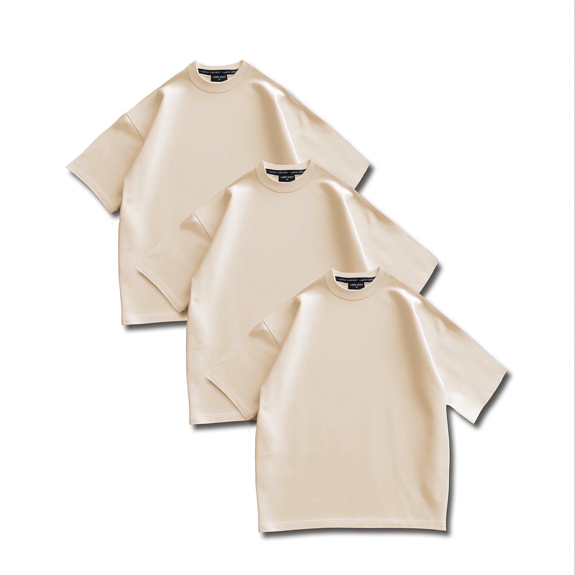 LW Essential Tee 3-Pack – Heavyweight Organic Cotton, Ivory