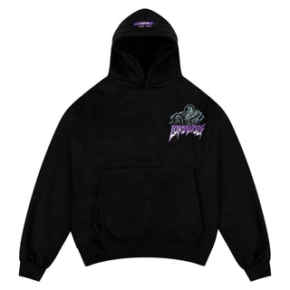 Lord Wolf Space City Embroidered Hoodie - Black Space City Embroidered Hoodie - Black