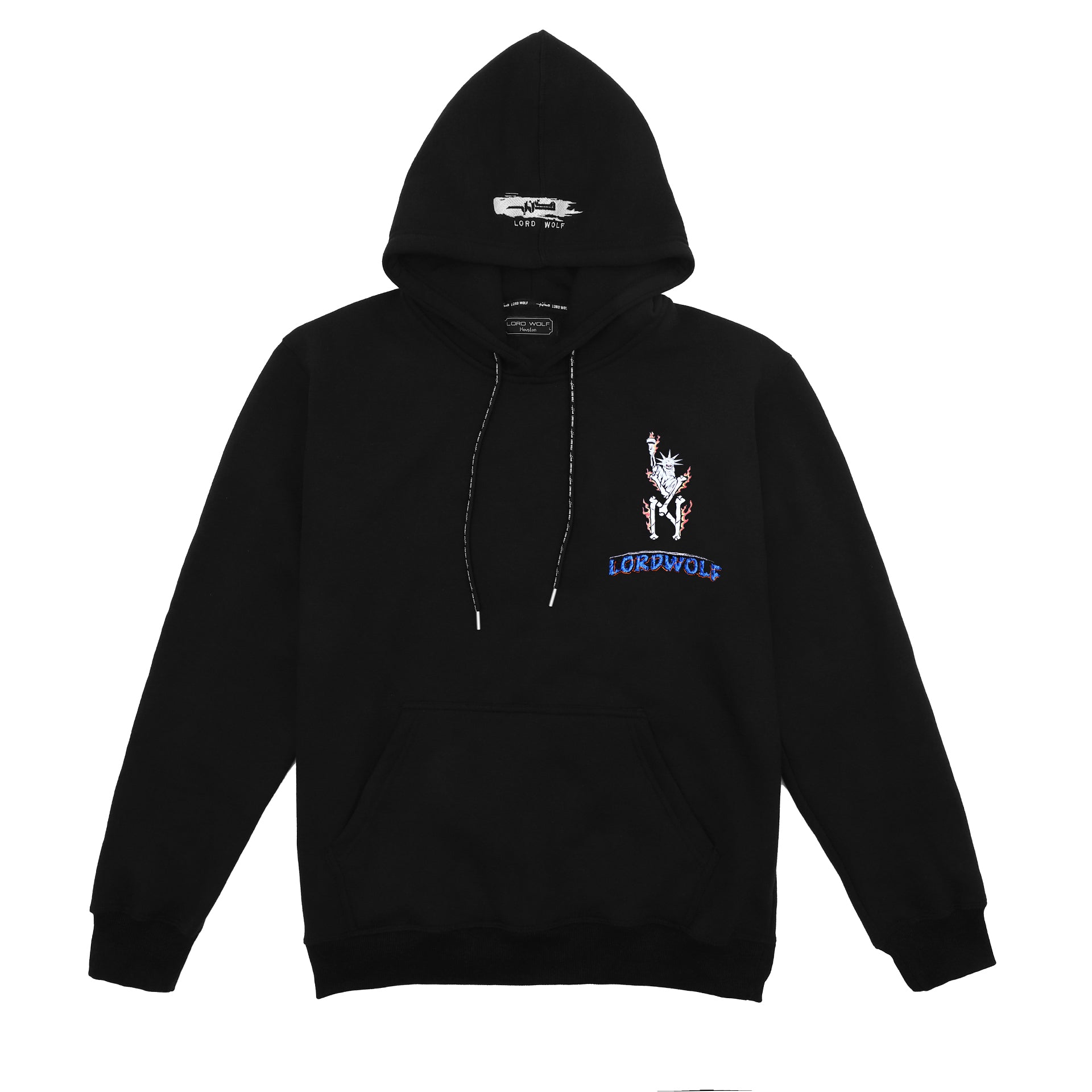 Limited Edition City of Wolves Embroidered Hoodie - Black