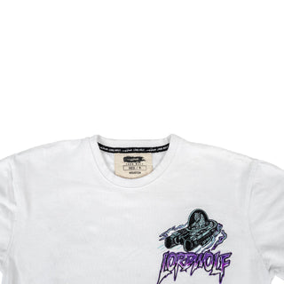 Lord Wolf Space City Embroidered Tee - White Space City Embroidered Tee - White