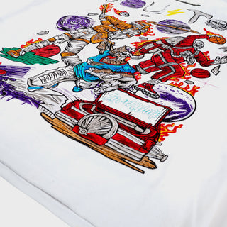 Houston Embroidered Tee - White