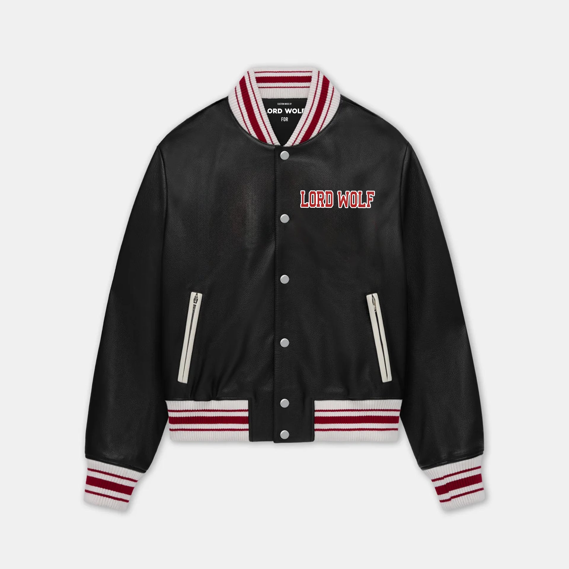 Lord Wolf Genuine Leather Jacket Bomber