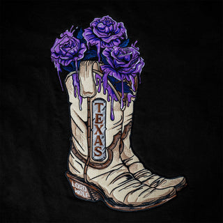 Texas Boot Tee – Embroidery Edition – Black