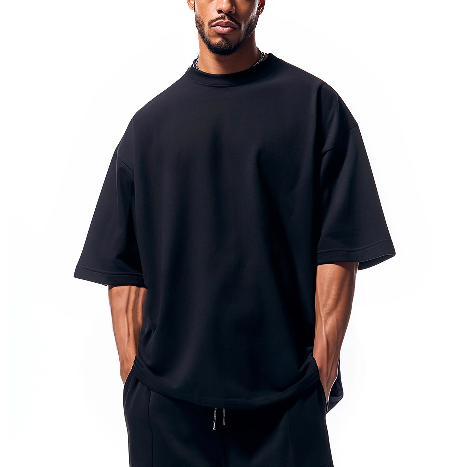 LW Essential Tee – Heavyweight Organic Cotton / Black