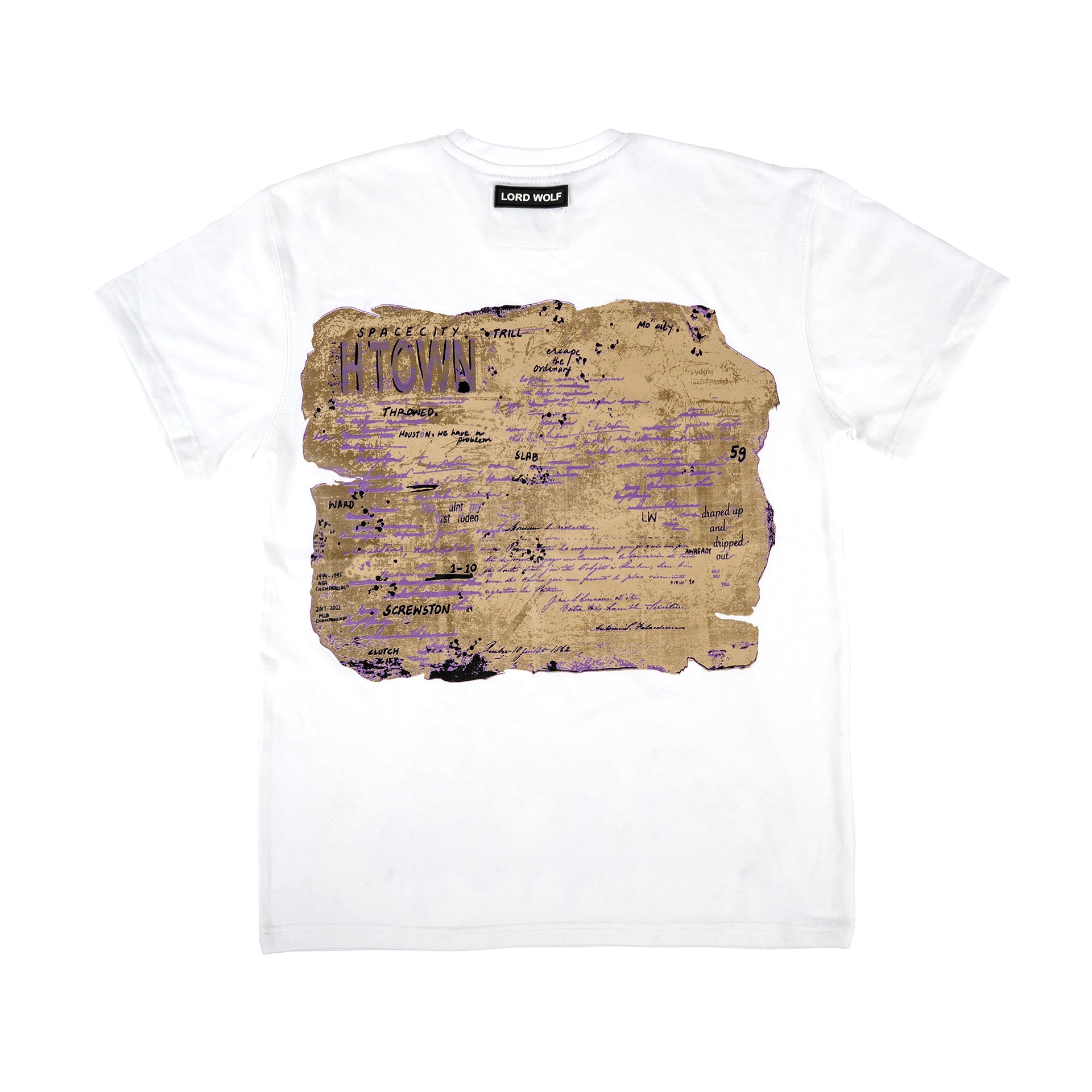 Purp Astronaut Tee - White