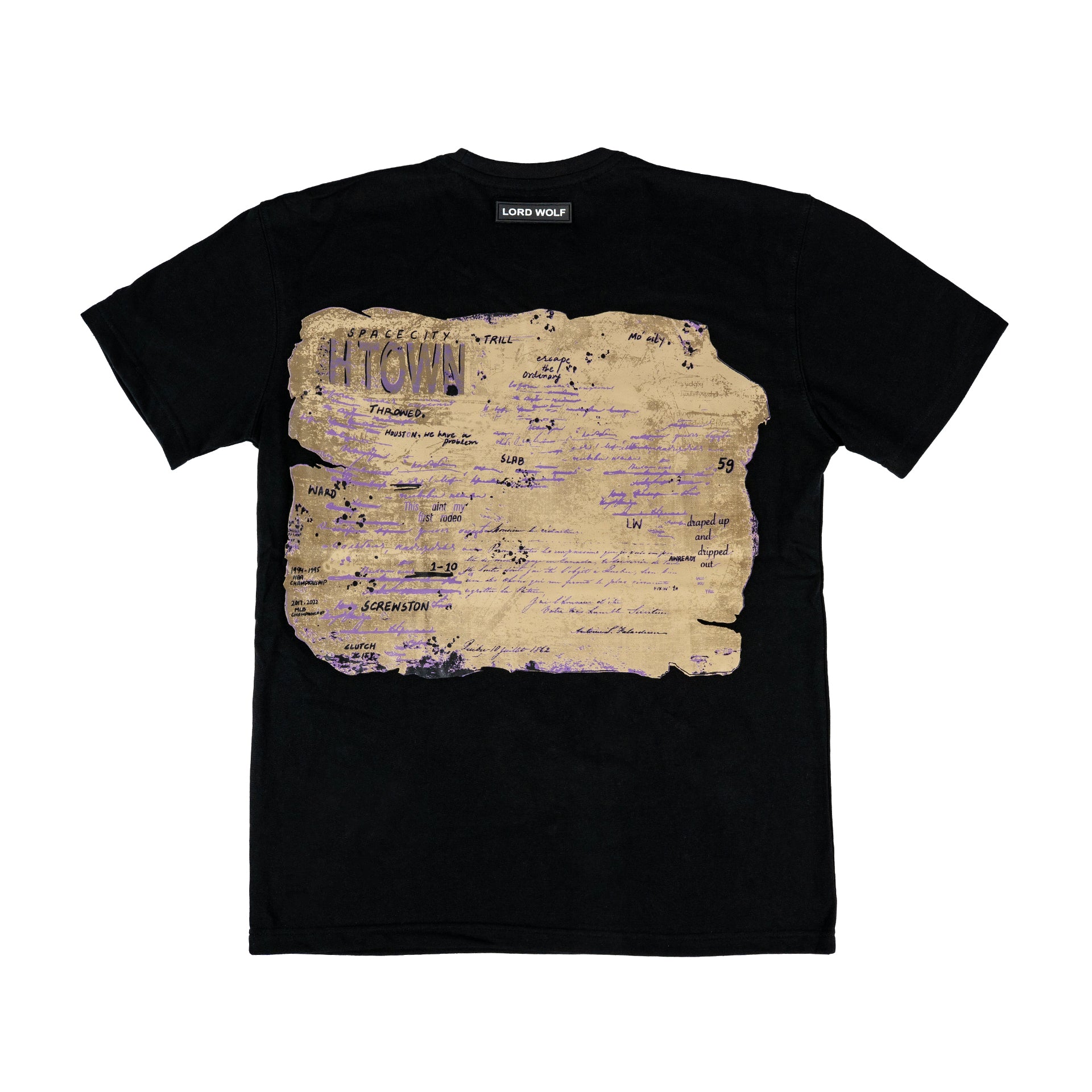 Purp Astronaut Tee - Black