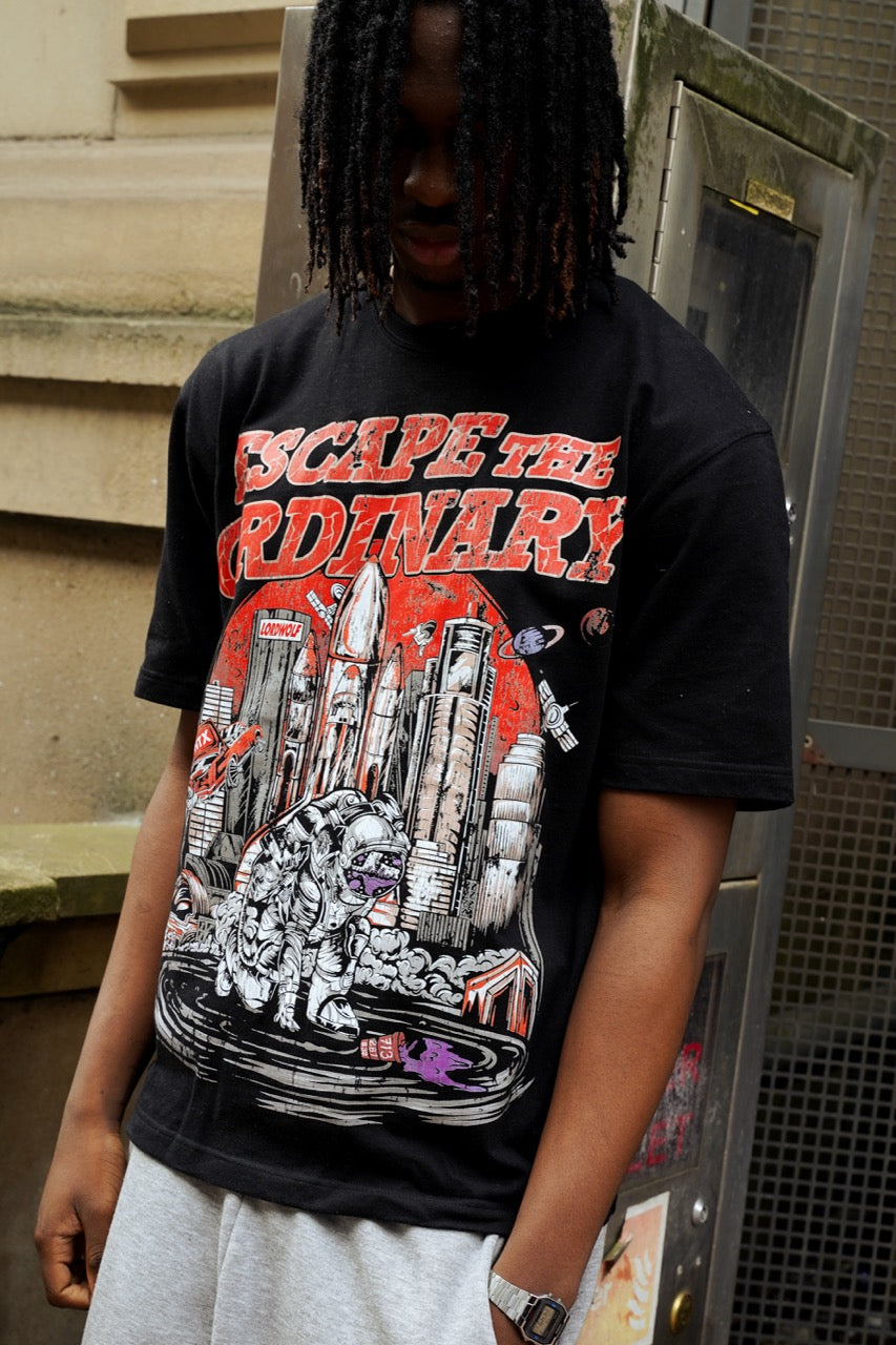 Interstellar Wolf Tee - Red