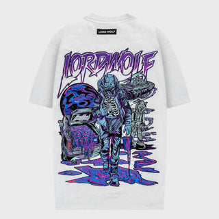 Lord Wolf Space City Embroidered Tee - White Space City Embroidered Tee - White