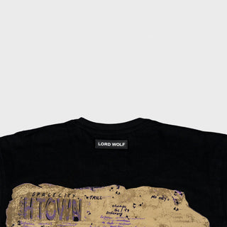 Purp Astronaut Tee - Black