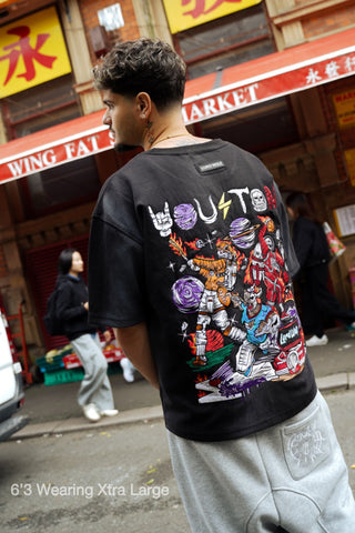 Houston Embroidered Tee - Black