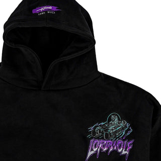 Lord Wolf Space City Embroidered Hoodie - Black Space City Embroidered Hoodie - Black