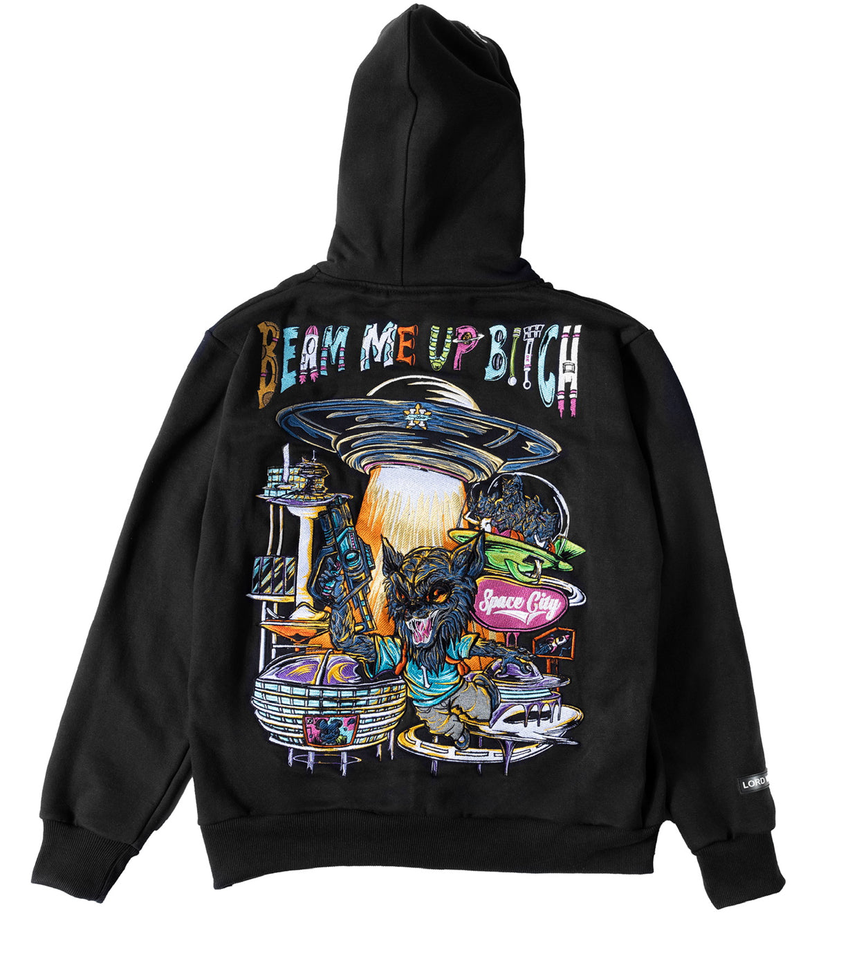 Beam Me Up Embroidered Hoodie