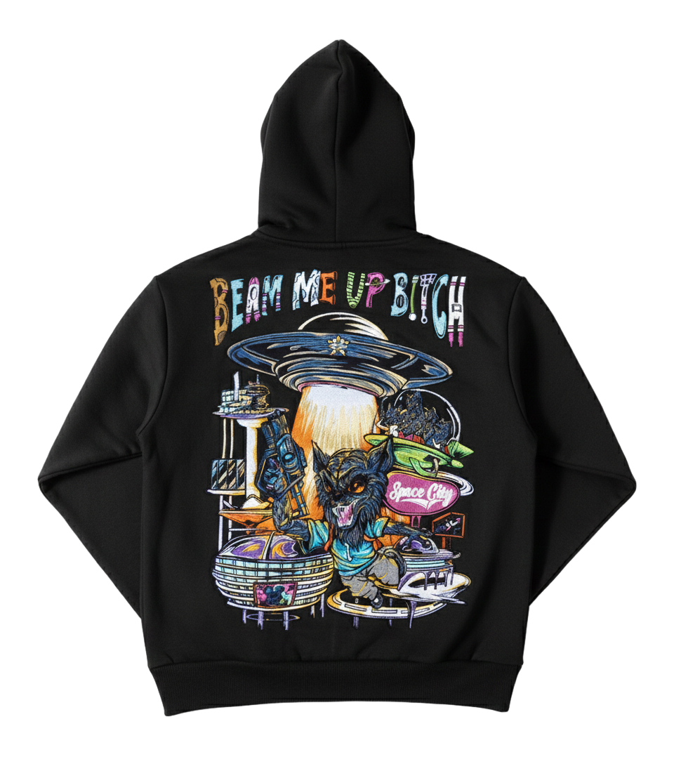 Beam Me Up Hoodie – Embroidery Edition