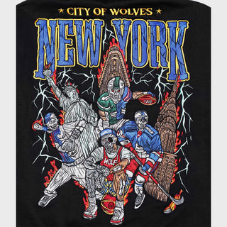 Lord Wolf City of Wolves Embroidered Hoodie - Black City of Wolves Embroidered Hoodie - Black