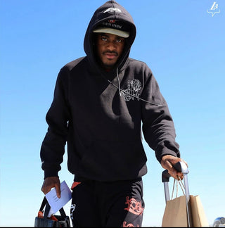 Lord Wolf Limited Edition Los Angeles Embroidered Hoodie - Black Limited Edition Los Angeles Embroidered Hoodie - Black