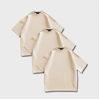 Lord Wolf LW Essential Tee 3-Pack – Heavyweight Organic Cotton, Ivory LW Essential Tee 3-Pack – Heavyweight Organic Cotton, Ivory