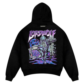 Lord Wolf Space City Embroidered Hoodie - Black Space City Embroidered Hoodie - Black