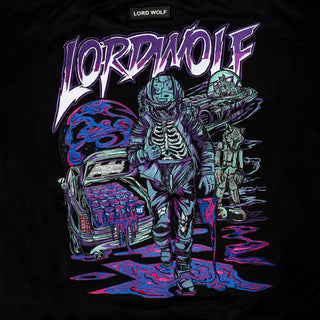 Lord Wolf Space City Embroidered Hoodie - Black Space City Embroidered Hoodie - Black