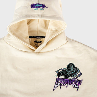 Lord Wolf Space City Embroidered Hoodie - Off White Space City Embroidered Hoodie - Off White