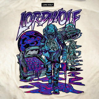 Lord Wolf Space City Embroidered Hoodie - Off White Space City Embroidered Hoodie - Off White