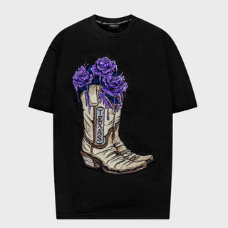 Lord Wolf Texas Boot Tee – Embroidery Edition – Black Texas Boot Tee – Embroidery Edition – Black