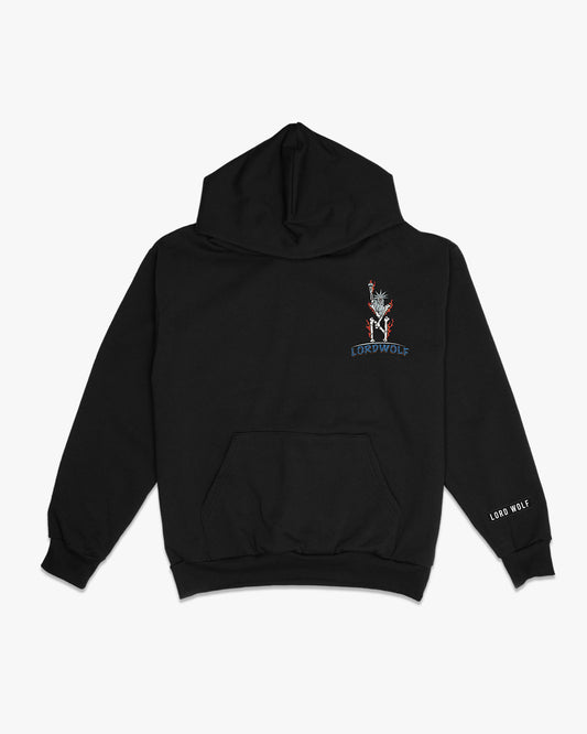 NY City of Wolves Hoodie - Black