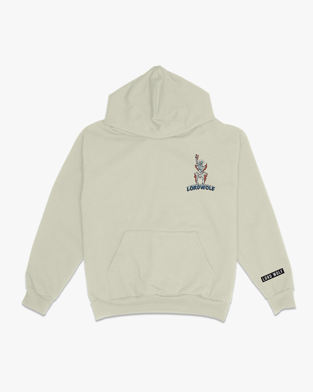 NY City of Wolves Hoodie - Beige